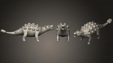 3D model Ankylosaurus (1) (STL)